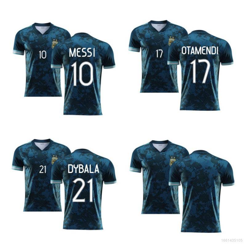 Áo Thun Bóng Đá NP2 2021 Argentina Đội Messi Dybala Otamendi