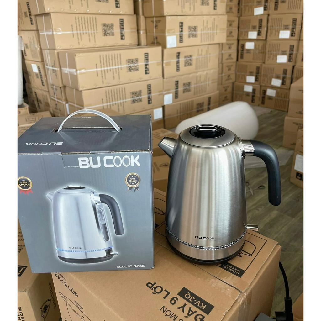 Ấm Đun Nước Siêu Tốc  Bucook BNP0223 inox 1.7L Thế Hệ Mới