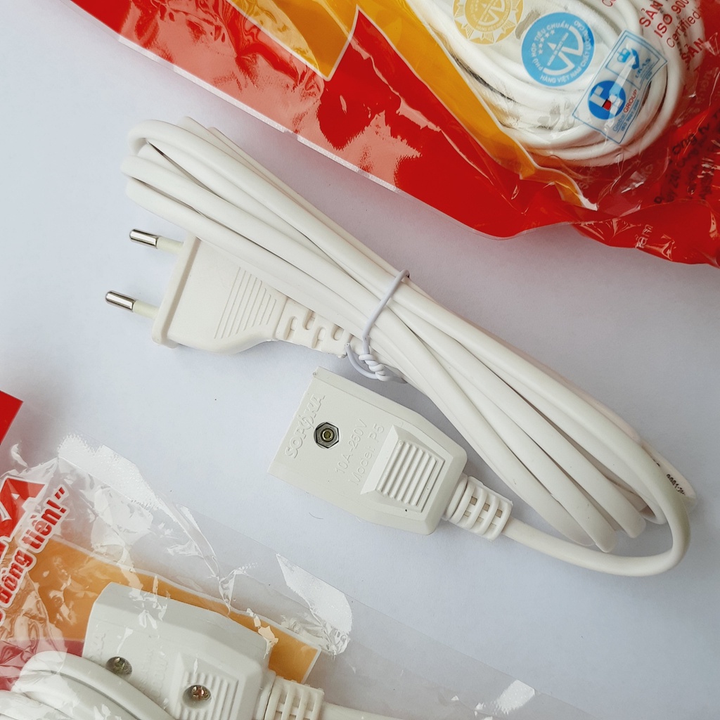 Dây nguồn Sopoka đấu sẵn công tắc, chui đèn