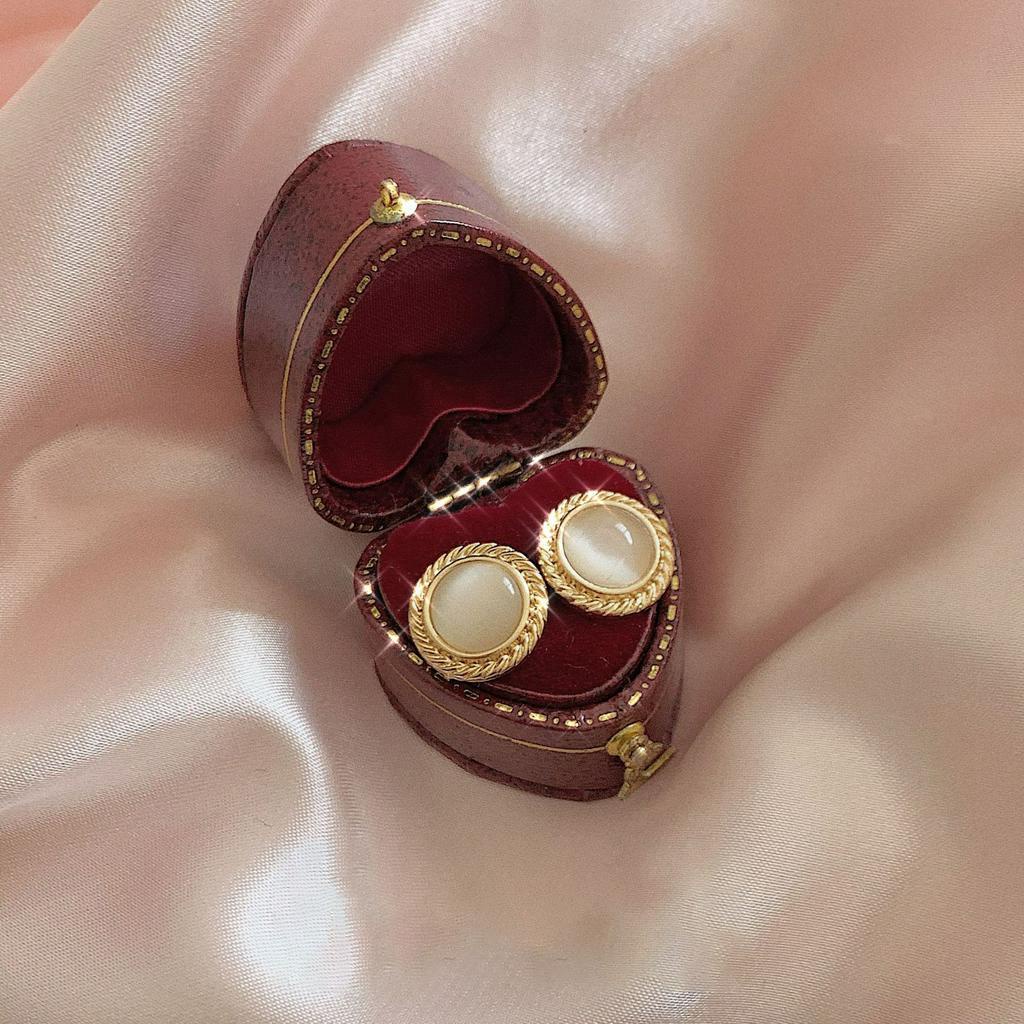 Khuyên tai chấu bạc S925 nhiều kiểu dáng thanh lịch phong cách cung điện vintage