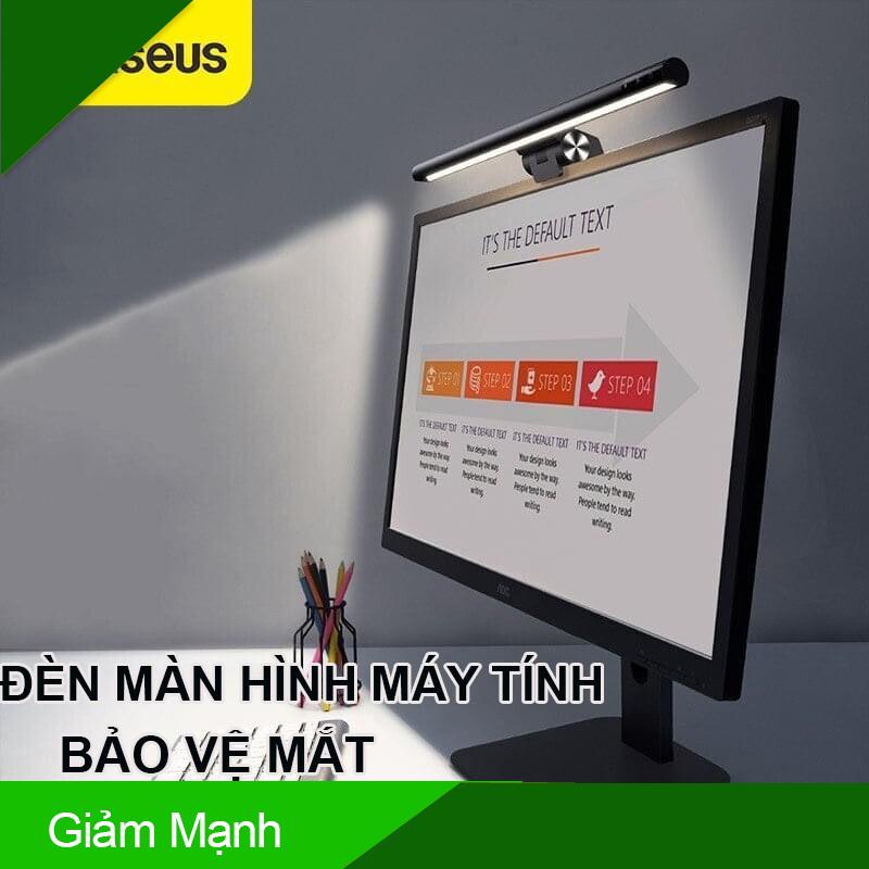 (Giảm Mạnh) Có hàng  (Có Bản Pro  ) Đèn Treo Màn Hình Máy Tính Laptop Bảo Vệ Mắt Baseus i-Work Series (3 Light Mode,