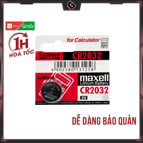 [Mã SKAMONTH4 giảm 10% đơn 50K] Pin CMOS Maxell CR2032 - 2032 Lithium 3v - Hàng Chính Hãng