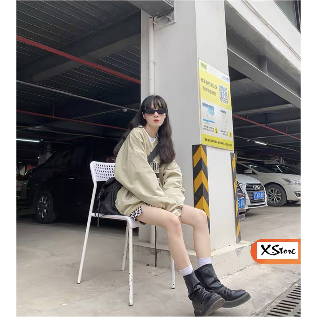 Áo Sweater Nam Nữ Cổ V In 65 - Áo Thu Đông Chất Nỉ Ngoại Mềm Mịn 2 Màu Đen + Be Hottrend 2021 Unisex X.Store