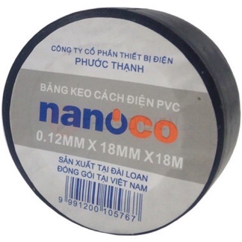 Băng keo - Keo điện NANOCO (Loại 1) ĐÀI LOAN - chính hãng