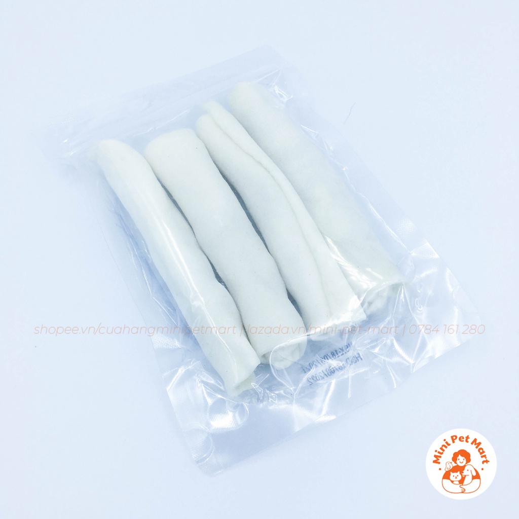 Xương da bò TÀI HƯNG THỊNH 611 (4 cái) - bánh xương, snack, bánh thưởng, xương gặm cho chó