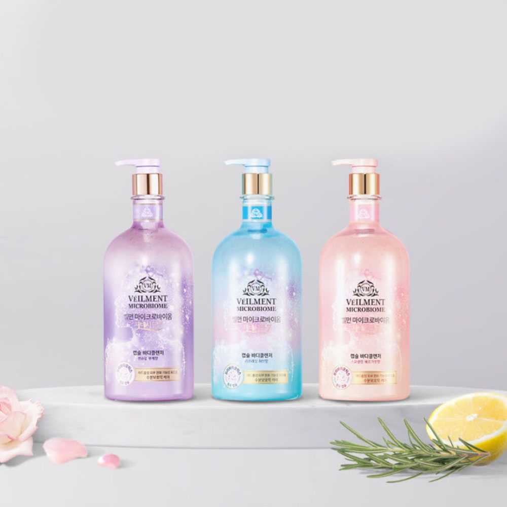 Sữa Tắm Hạt Veilment On The Body Microbiome Dưỡng Ẩm Và Làm Sáng Da Hương Sparkling Bergamot 600g