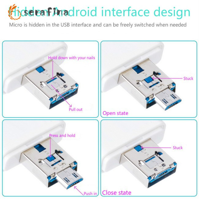 Đầu Đọc Thẻ Nhớ Micro Usb Otg Đa Năng Cho Điện Thoại Apple Android | BigBuy360 - bigbuy360.vn