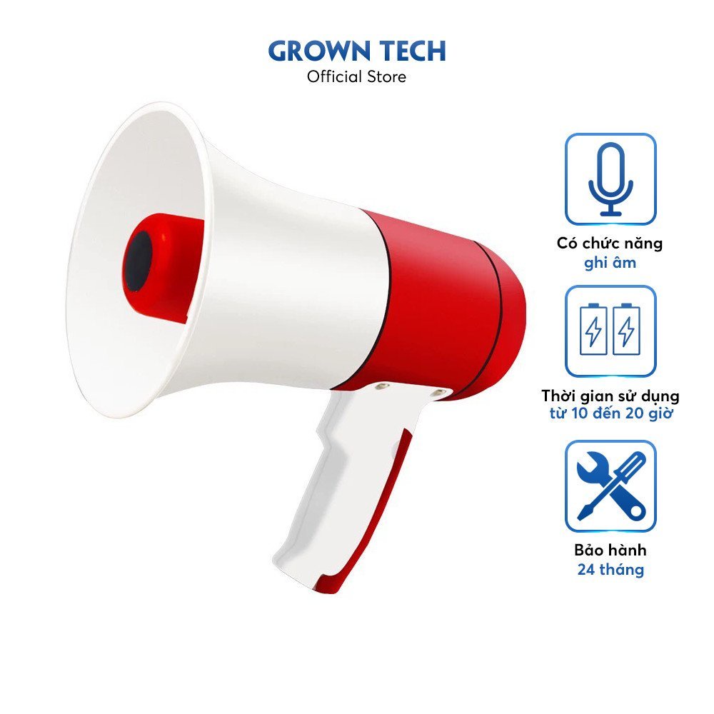 Loa Phóng Thanh 35W nghe nhạc công suất lớn chức năng ghi âm Megaphone, loa cầm tay, ghi âm