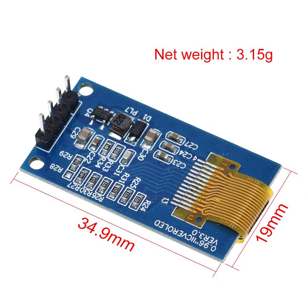 Mô Đun Màn Hình Oled 0.96 Inch Kích thước 64x128 Cho Arduino