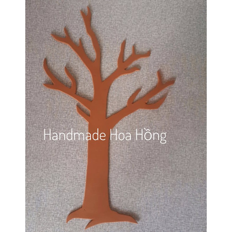 1 hình cây bằng giấy xốp, 29 x 17cm - Hình trang trí lớp học, mầm non, mẹt dây mây, tường nhà.....