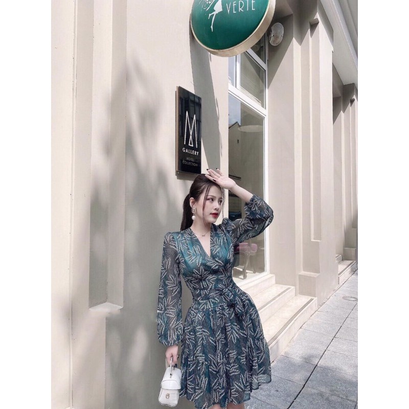 [Mã WASTMAY giảm 15% tối đa 30K đơn 150K] ⚡️ĐẦM VOAN XANH⚡️Đầm voan tơ xanh 2 lớp