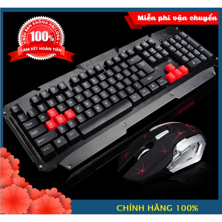 Bộ Bàn Phím Và Chuột Kim Loại Không Dây Free Wolf HK1600 Siêu Đẹp, Siêu Ngầu | BigBuy360 - bigbuy360.vn