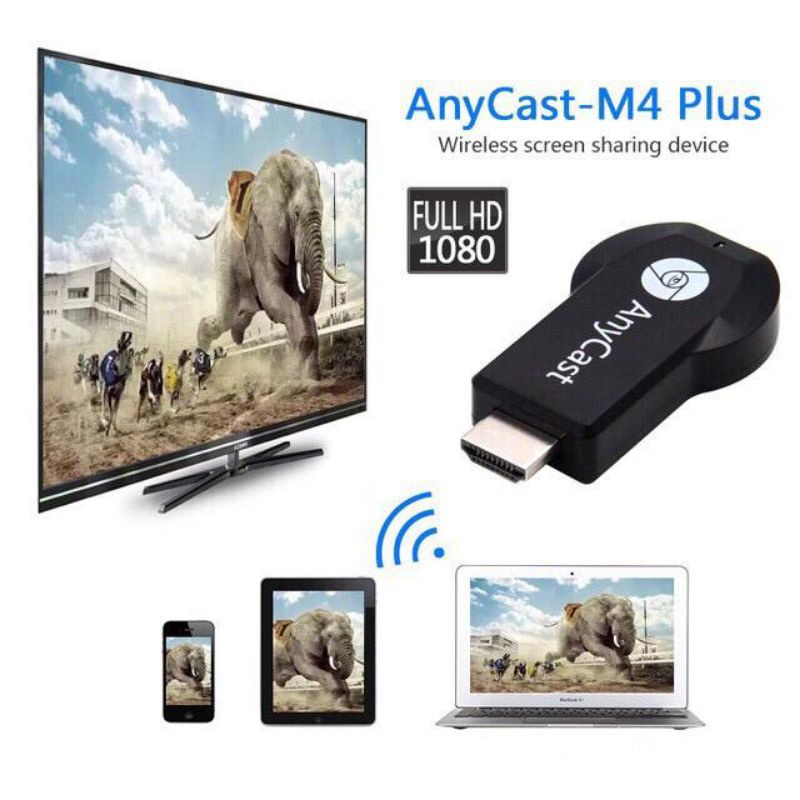 Anycast Thiết Bị Chia Sẻ Hình Ảnh Qua Wifi Miracast Hdmi Dongle Airplay 1080p - 4602 Mới