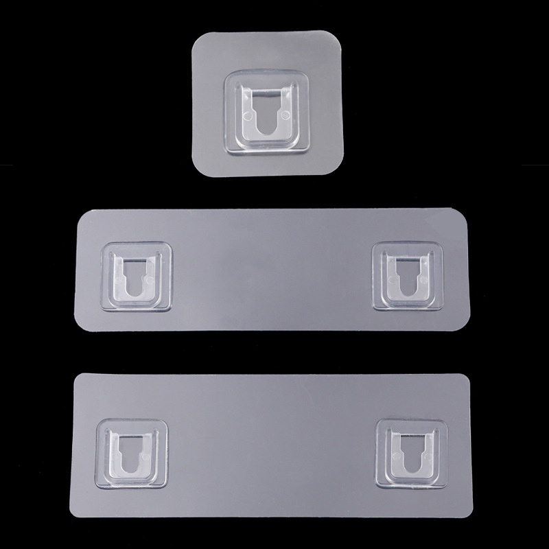 Miếng dán thay thế dự phòng U đơn, U đôi cho kệ Remote, Miếng dán kệ nhà tắm thay thế thông minh tiện dụng