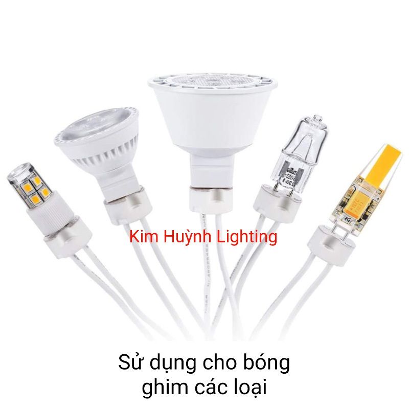 Đui ghim bóng chén, bóng dùng đui MR16/MR11/GU5.3