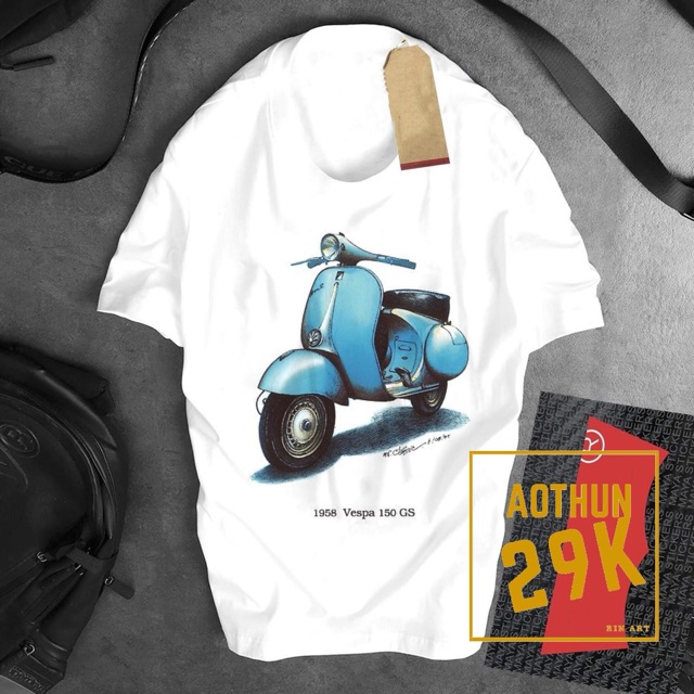 ALBUM VESPA1 - BỘ SƯU TẬP ÁO THUN XE CỔ VESPA HUYỀN THOẠI CỰC ĐẸP 2020