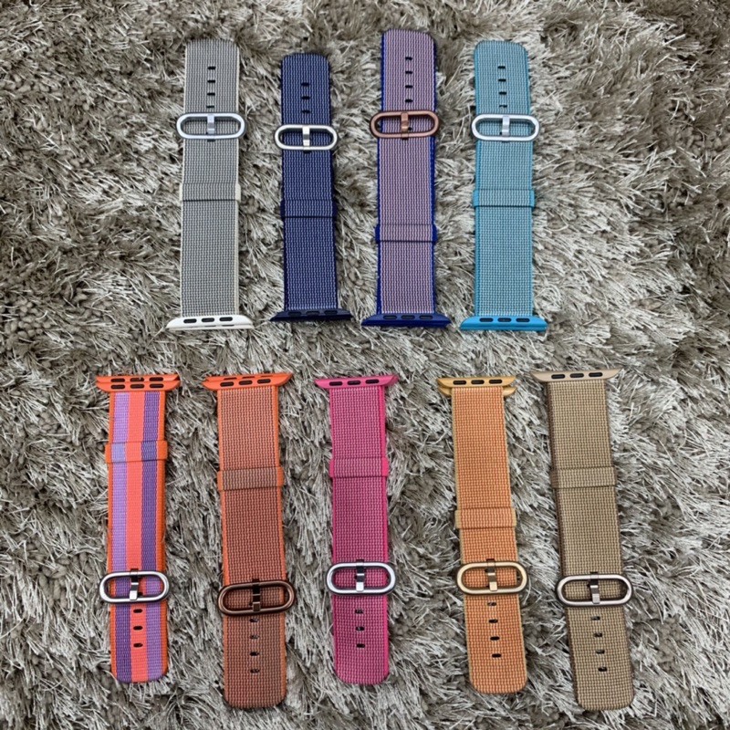 [Mã 267ELSALE hoàn 7% đơn 300K] Dây Woven nilon zin Apple Watch chính hãng Techroom