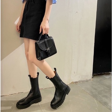 Boot Nữ, Boot Nữ Cổ Cao, Giày Da Nữ Cổ Cao Siêu Hot Moda.H