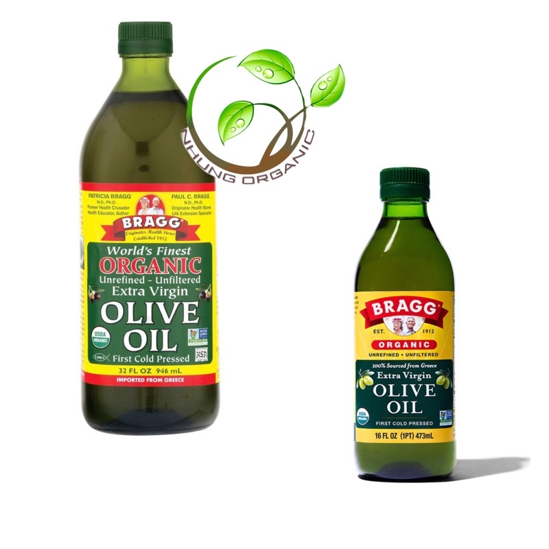 Dầu Olive Ép Lạnh Bragg 473ml Hàng Mỹ Chính Ngạch