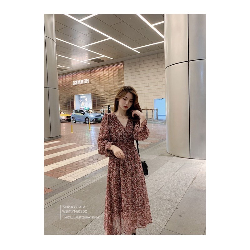 Đầm Hoa Nhí Maxi Nhún Bụng Siêu Xinh MS806