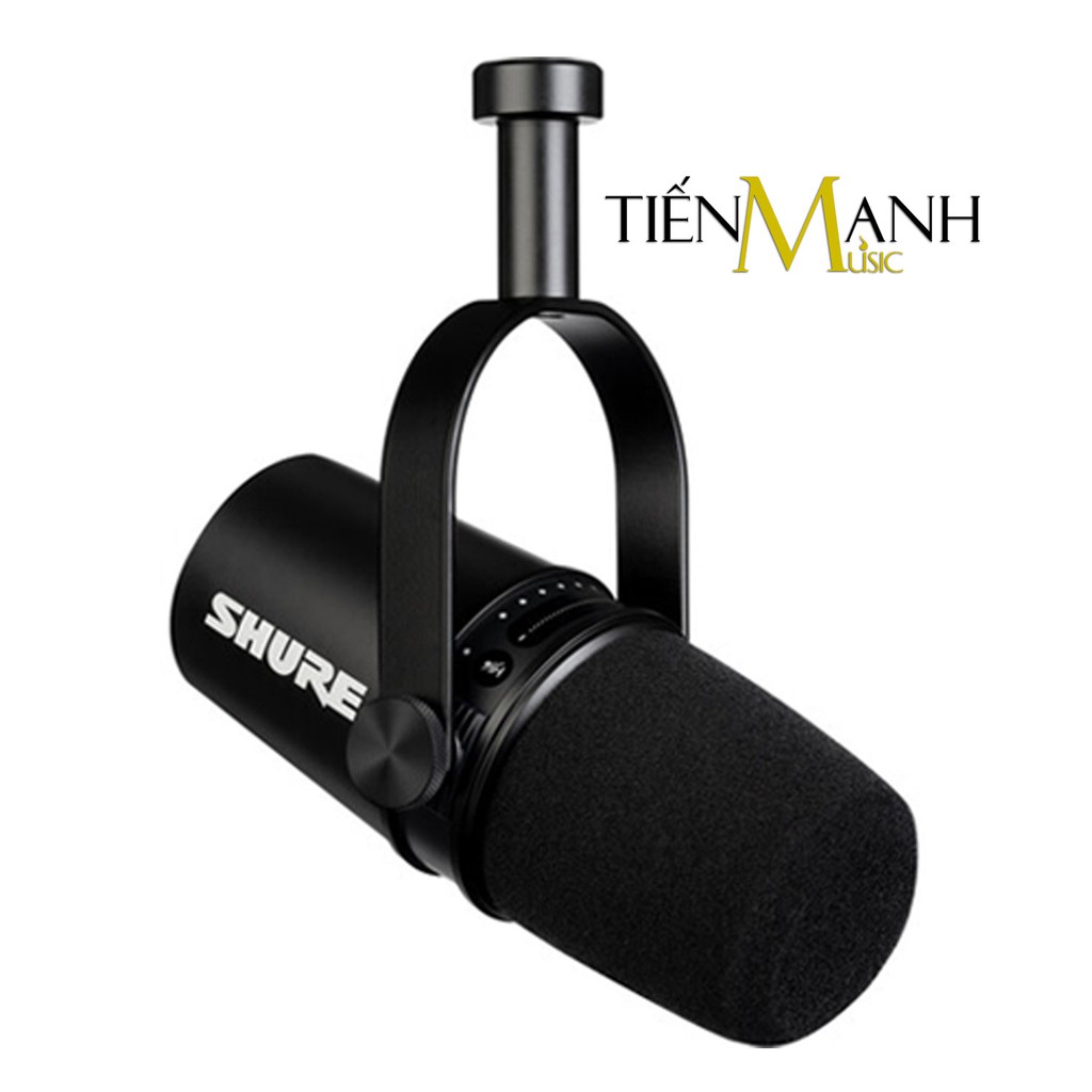 [Chính Hãng] Micro Shure MV7-K - Cổng USB &amp; XLR Livestream Podcast Mic Thu Âm Phòng Studio MV7K Microphone Biểu Diễn MV7