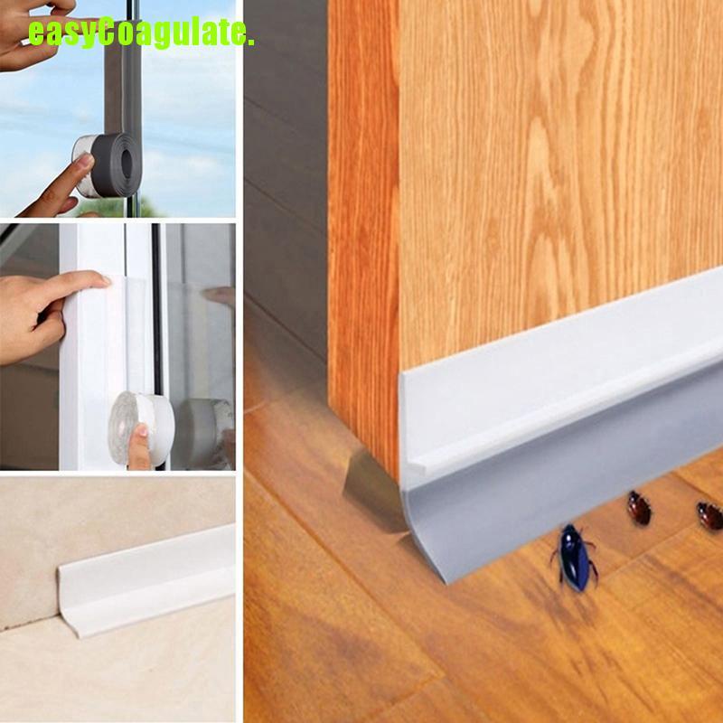 Cuộn dải dán đóng kín khe cửa trượt silicone trong suốt chống thấm nước chiều dài 2m