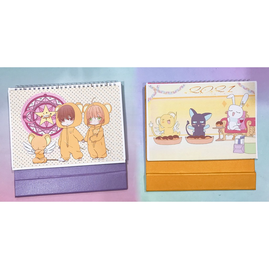 Lịch để bàn 2021 kero cardcaptor sakura size lớn LB9 17x21cm có ngày âm