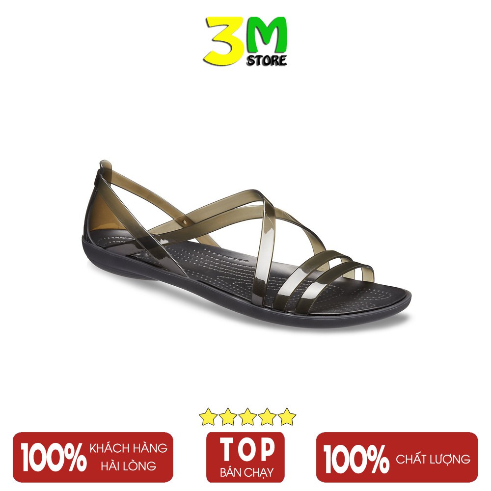 Sandal Isabella Strappy bệt, thời trang mẫu búp bê đi mưa thoải mái