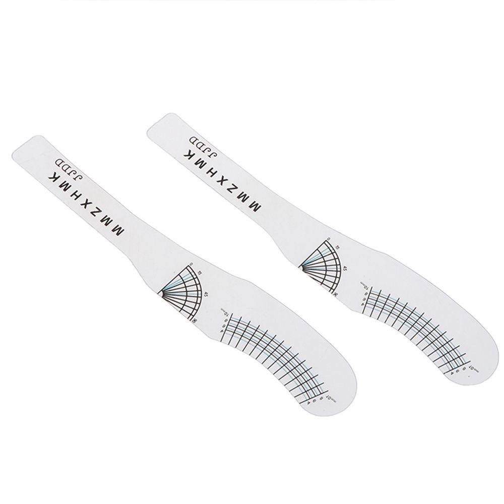 QQMALL Bộ 2 Thước Đo Lông Mi Trang Điểm Làm Đẹp Tiện Dụng