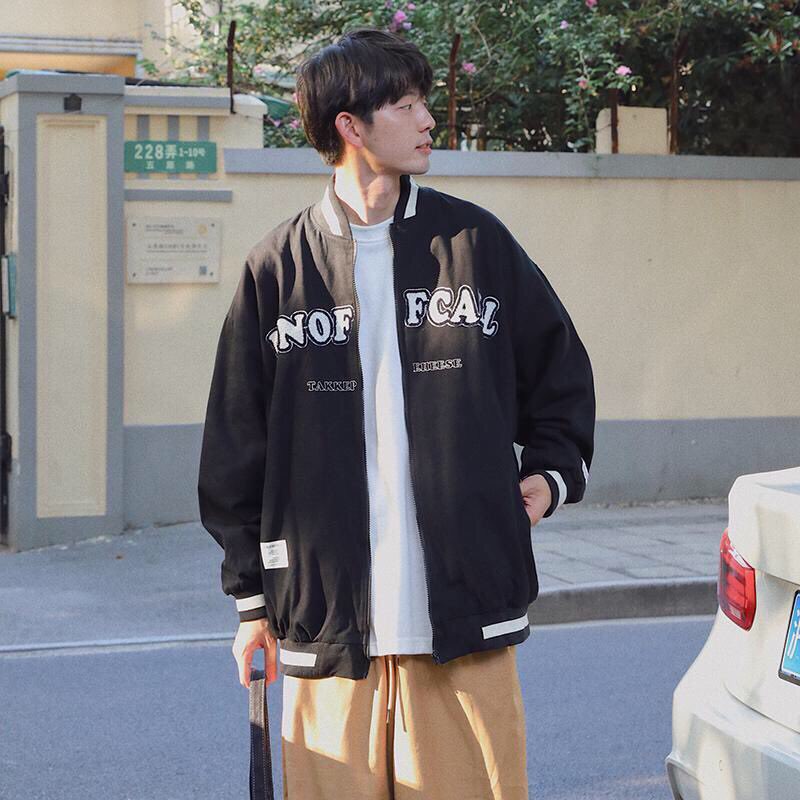 Áo khoác bomber unisex - Áo khoác bóng chày chất kaki oversized - Zadola fashion