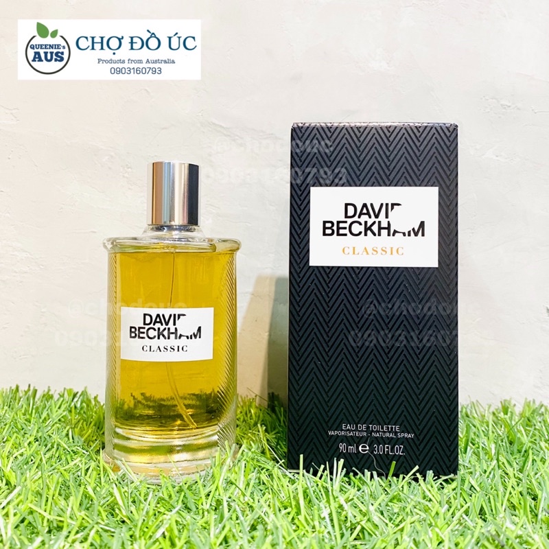 Nước hoa nam David Beckham CLASSIC - BLUE - HOMME - EDT 100ml - nhập Úc tem Chemist Warehouse