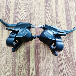 Tay Đề Xe Đạp, Tay Bấm Xả Shimano 3x7 EF-41, EF-65 Hàng Chính Hãng
