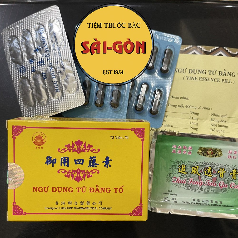 Ngự Dụng Tứ Đằng Tố HK Hộp 72 viên (Tặng kèm cao dán bên trong hộp, date mới)