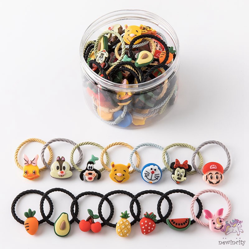 Dây Buộc Tóc Kiểu Hoạt Hình Xinh Xắn Phong Cách Hàn Quốc