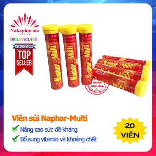 ✅ [CHÍNH HÃNG] Viên sủi C Naphar-Multi Plus - Tăng cường sức đề kháng, bổ sung vitamin và khoáng chất
