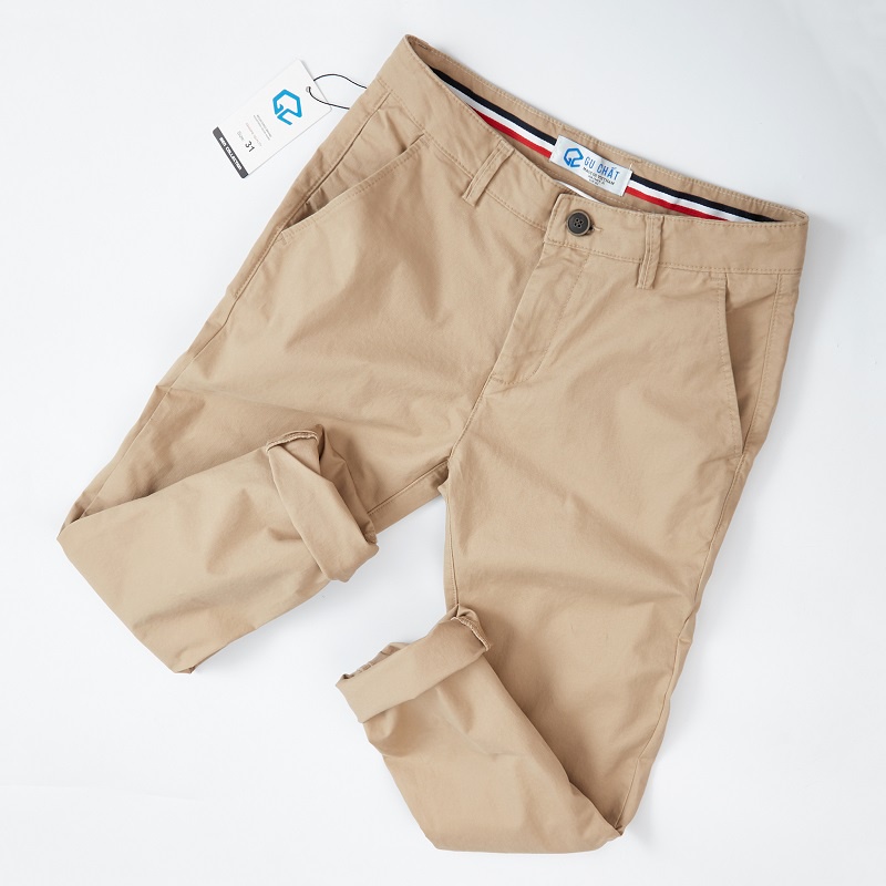 Quần Kaki Nam GU CHẤT, Vải Kaki Cao Cấp Dày Dặn, Phom Ống Suông - GUQD01