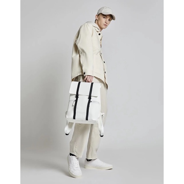 - Balô form vuông vừa laptop siêu  Gazton Luga backpack--màu trắng classic