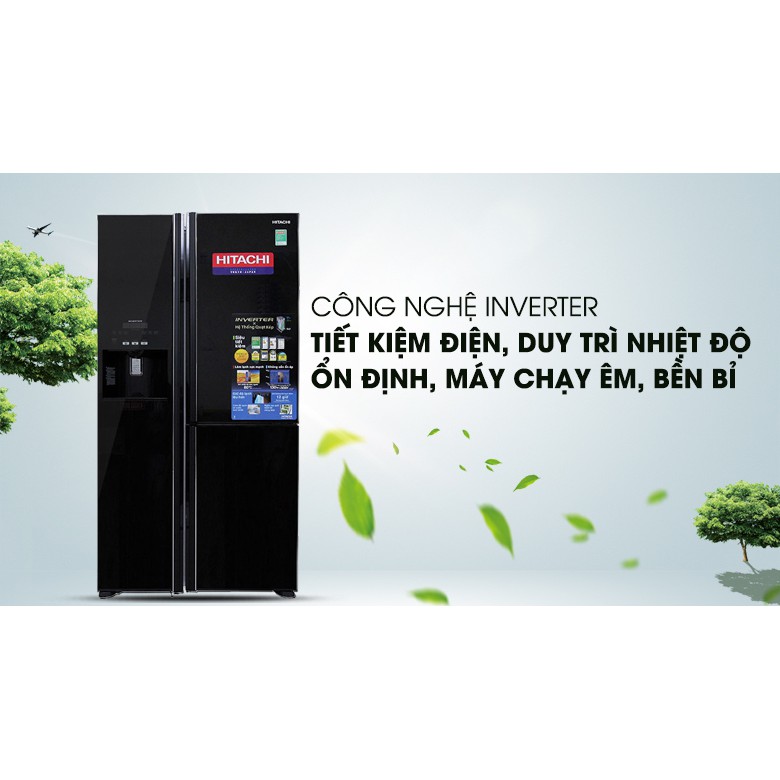 Tủ lạnh Hitachi Inverter 584 lít R-M700GPGV2 GBK