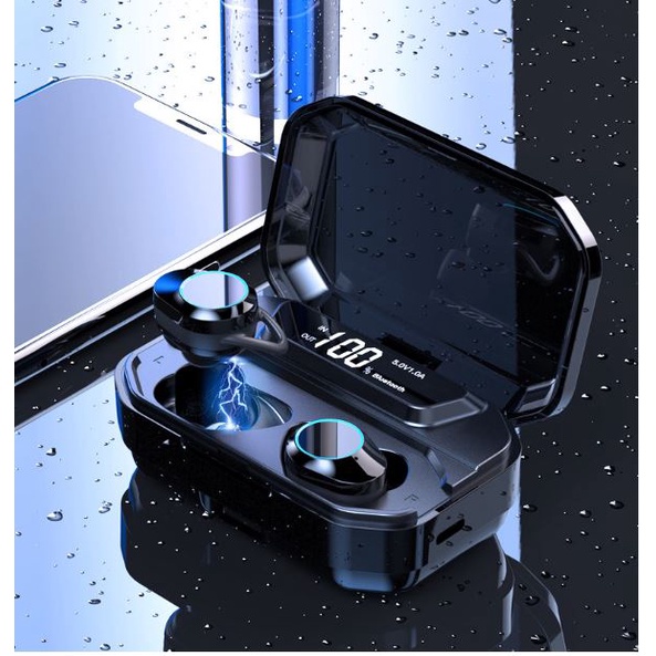 Tai Nghe Bluetooth, Tai Nghe Không Dây G02 Tws 3300mah Bt5.0 6d Có Đèn Led Và Phụ Kiện, Chống ồn, Chống Nước.