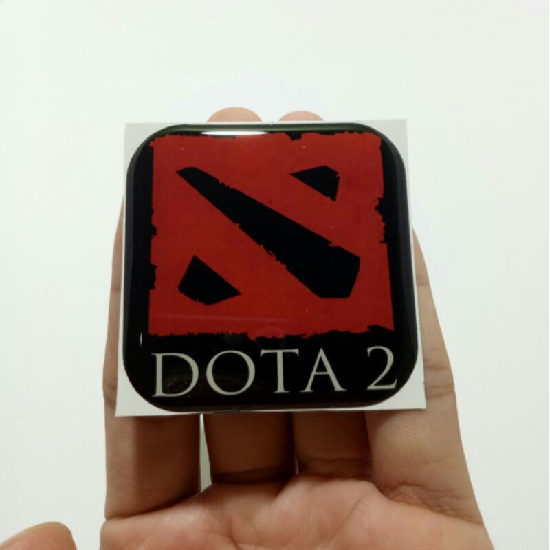 Miếng Dán Trang Trí Dập Nổi Hình Logo Game Dota 2 Độc Đáo