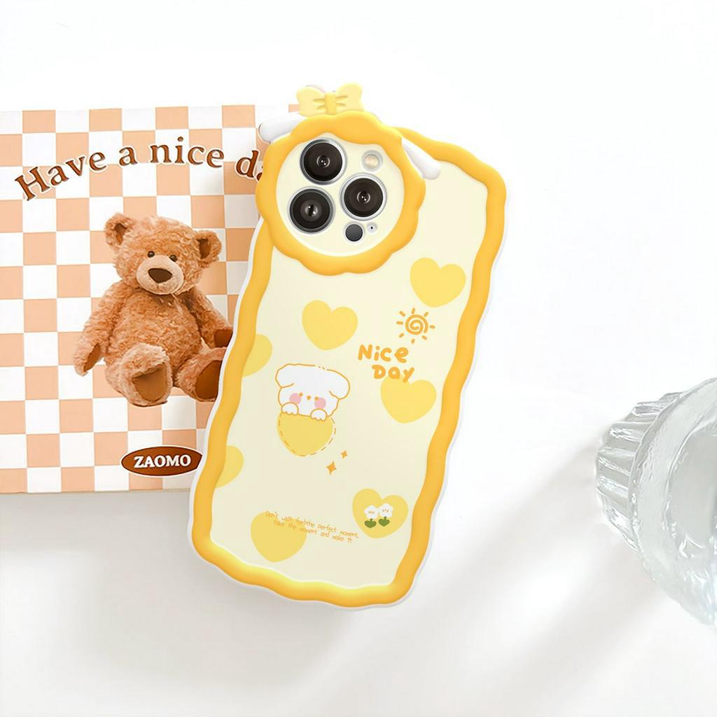 Ốp lưng iphone nơ lượn sóng Sun Bear 6/6plus/6s/6splus/7/7plus/8/8plus/x/xs/11/12/13/14/pro/max/promax/plus/shin/case
