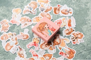Sticker xinh xắn ( 1 hộp 40 miếng )