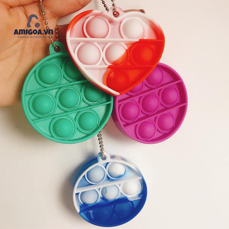 Móc Khóa Đồ Chơi Bằng Silicon Dễ Thương Giảm Căng Thẳng