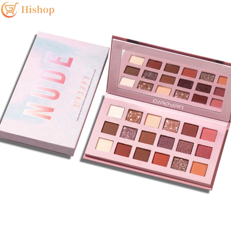 [Hàng mới về] Bảng phấn mắt 18 màu nhung mịn bền lâu trang điểm thời trang cho nữ