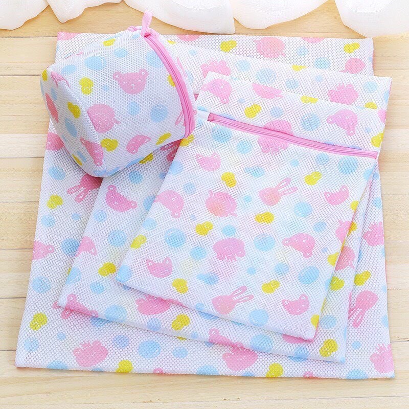 Túi Giặt Đồ Máy Túi Lưới Giặt Quần Áo Áo Ngực Quần Lót Có Khóa Kéo Chắc Chắn Hàng Cao Cấp RIN