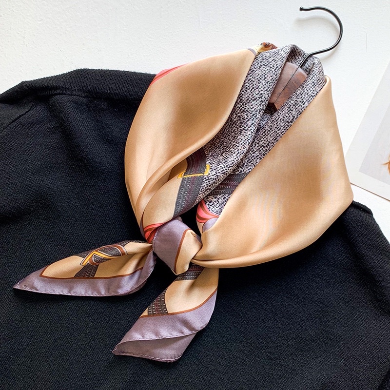 Khăn Lụa Khăn Turban Khăn Banada Khăn Quàng Cổ Thắt Túi Thắt Nơ Tóc Bằng Lụa Vuông Size 70*70u