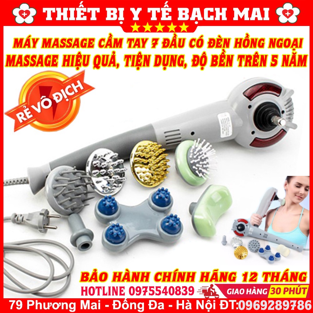 Máy Massage Cầm tay 7 Đầu [7 Chức Năng Trong 1 Máy]