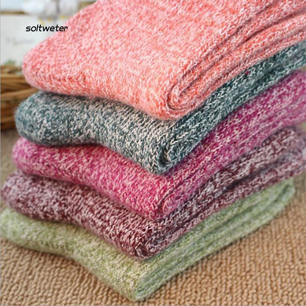 Bộ 5 đôi với vải sợi len ấm áp mùa đông dành cho nữ