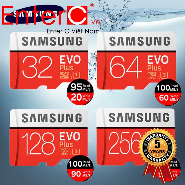 Thẻ nhớ microSD Samsung Evo Plus - 32/64/128GB