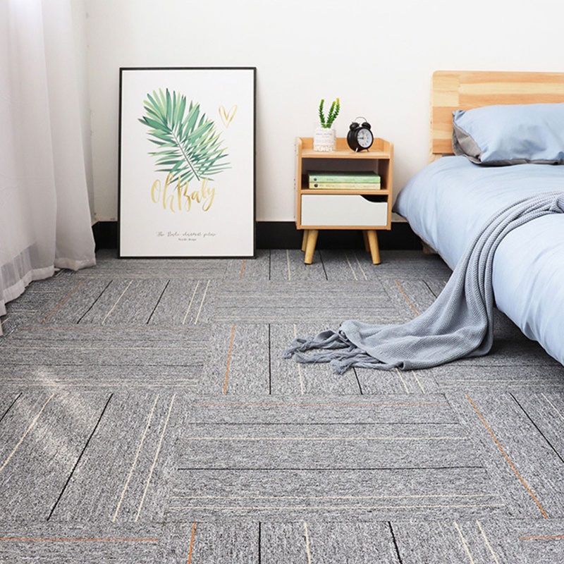Thảm Lót Sàn Hình Vuông Mềm Mại Chống Trượt An Toàn Cho Phòng Ngủ / Văn Phòng